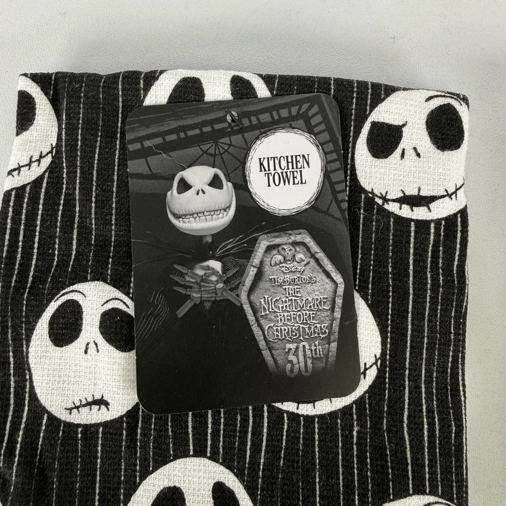 Disney Nightmare Before Christmas Jack Skellington Kitchen Towels Set of 2 New